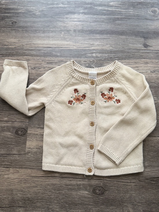 Carter's Other - Carter’s infant cream sweater with floral embroidery 9M